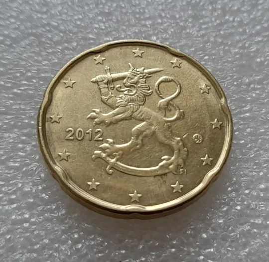 (8093 ря) 20 євроцентів 2012 Фінляндія (20 евроцентов 2012 Финляндия) З аукціону