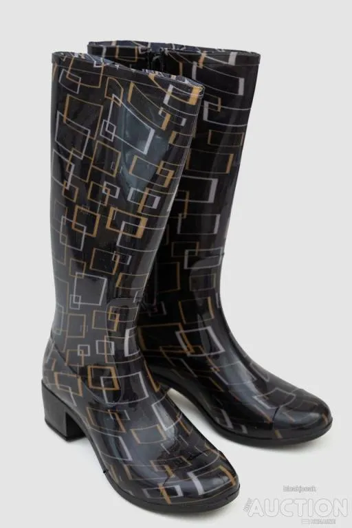 Сапоги резиновые женские, цвет черный, 243R002-188 З аукціону