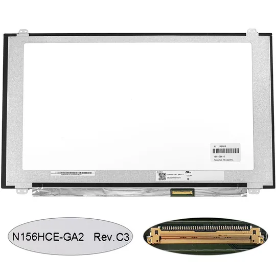 Матриця 15.6 N156HCE-GA2 Rev C1 (1920*1080, 40pin(eDP, IPS, 144HZ, 300cd/m2, , 72% NTSC), LED, SLIM(вертикальные ушки), матова, Ціна
