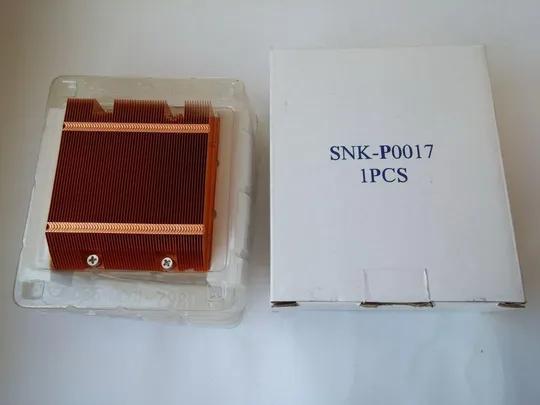 Медный пассивный радиатор Supermicro SNK-P0017 LGA S771 604 З аукціону