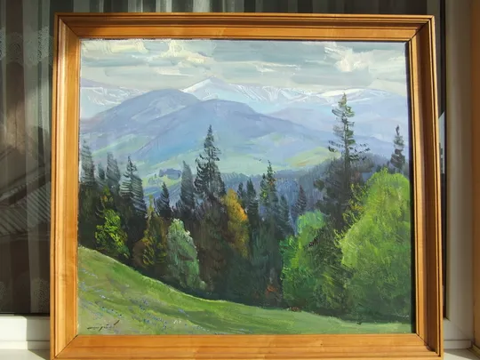 Закарпатская школа  Усик Т.   раз.  60х50 см.     также много другого. На торгах