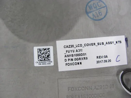 номер0252-27 кришка  матриці Кришка дисплея Тильна кришка Корпус матриці Верхня кришка Задня кришка matrix cover   Top Case LCD Cover Rear Lid Back Cover Housing Cabinet 0GRXR9 AM1S1000D01 для Dell Latitude P40G  E7480 7480  оригінал Торговий майданчик