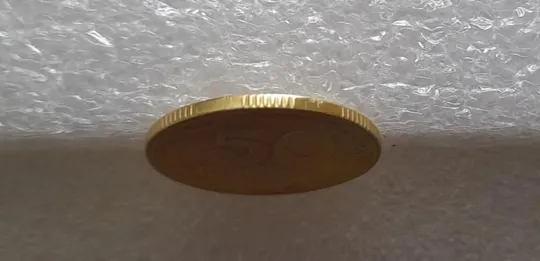 (3674) 50 копійок 1994 2АЕк розкол від канту через 3 гроно (50 копеек 1994 2АЕк брак) Де купити