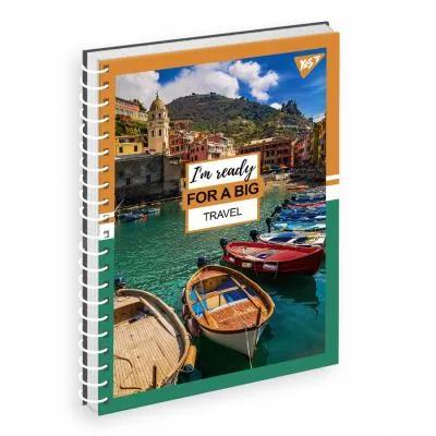 Блокнот Yes YES А5/80 од.спираль &quot;Travel&quot; (151712) З аукціону