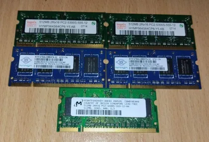 фото, Оперативна пам'ять DDR2 512MB SODIMM на вибір