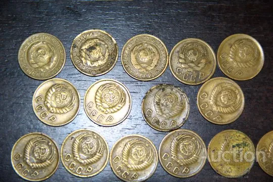 2 КОПЕЙКИ СССР (набор) 1929, 1931, 1936, 1938, 1940, 1946,1949, 1952.... Характеристики