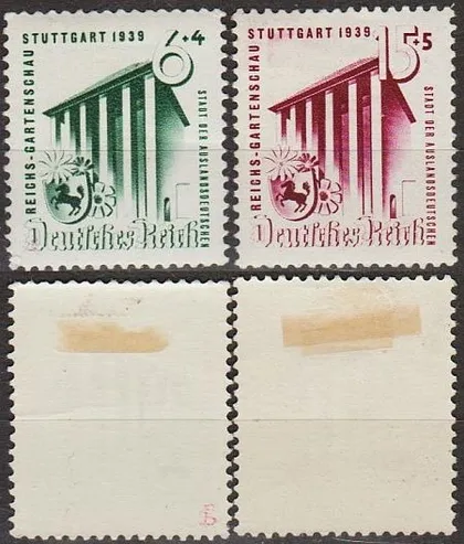 фото, 1939 - Рейх - Садова виставка в Штутгарті Mi.692-93 _4.0 EU *
