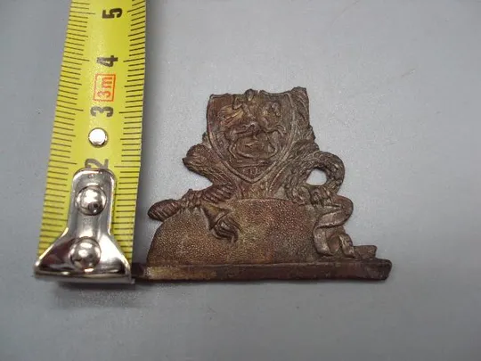 Купити Накладка антикварная всадник Георгий Победоносец металл размер 4,5 х 3,3 см №14850