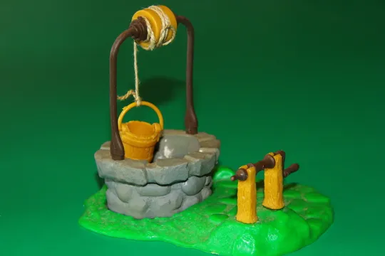 колодязь SCHLEICH для фігурок 90-100мм ФРГ ФРН Ціна