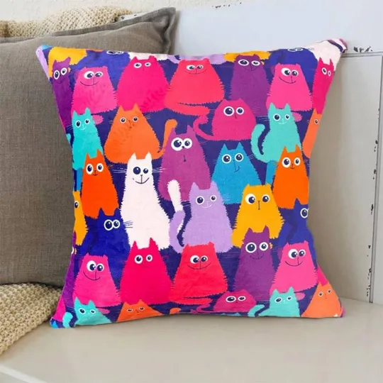 Подушка 3D Котики 2537_E 11982 50х50 см Ціна