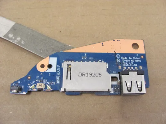 Купити номер0341-14 плата USB CARD READER NBX0001LW10 EYG10 NS-B601 для  Lenovo Yoga 530-14IKB 530-14ARR Плата USB додаткова плата дод плата перехідник usb usb port usb board оригінал
