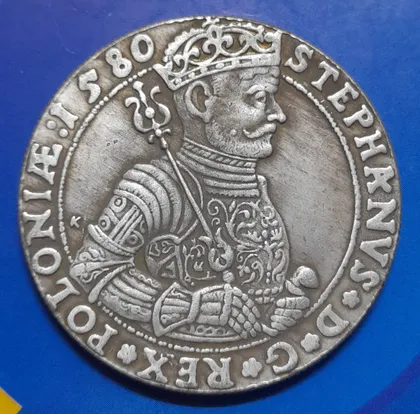фото, Польща. Талер 1580 року. Стефан Баторій. Копія.