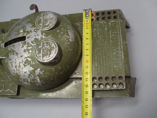 Детская игрушка модель танк большой металл тяжелый, стреляет 11,5 х 28,5 х 40,5 х 15,8 см №15537 Інтернет-аукціон