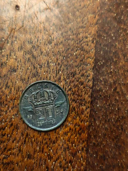 фото, Бельгія 20 сантимів 1954 BELGIE