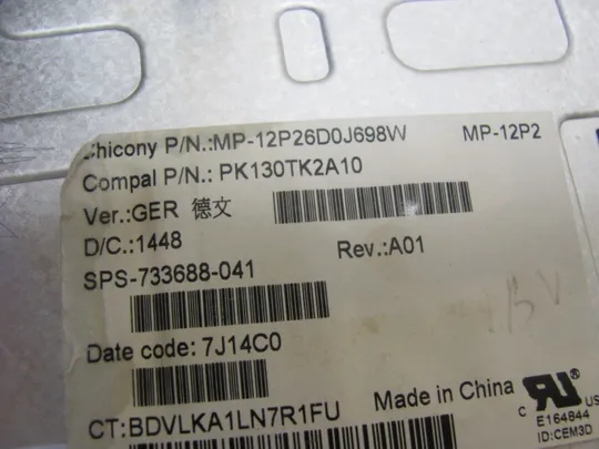 номер0985-14  клавіатура ДОНОР PK130TK2A01 733688-041 для HP ZBOOK 15 G2 15 G1, 15 G2, 17 G1, 17 G2 оригінал Де купити