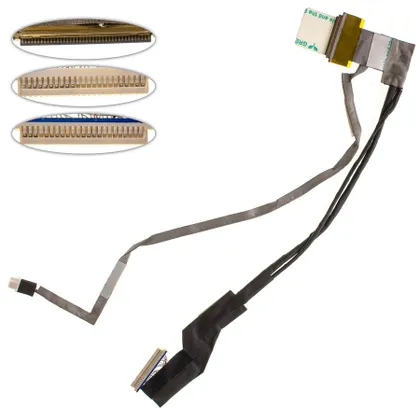 фото, Шлейф матриці для ноутбука HP (CQ50, CQ60, G50, G60 ), LED, роз'єм під камеру (50.4AH41.001)