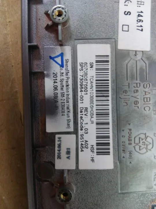 369-26 панель палмрест 6070B0676601 730964-001 для HP 740, 745, 840 G1 оригінал Продаж
