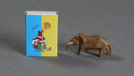 Слон деревянный фигурка статуэтка БУ мини слон дерев`яний Ціна