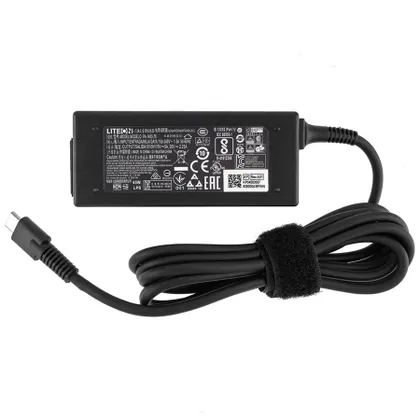 фото, Оригінальний блок живлення для ноутбука ACER TYPE-C 45W, black, RECTANGULAR