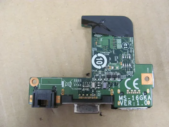 747-22 Плата VGA LAN e-sata MS-16GKA  для MEDION Akoya P6512 оригінал З аукціону