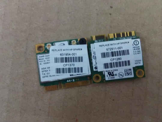 №335-26 WI-FI адаптери 631954-001 572511-001 для HP 8560w 8570w оригінал З аукціону