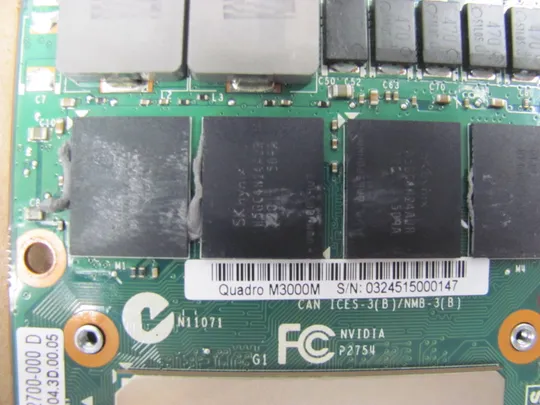 854-9 відеокарта NVIDIA Quadro N16E-Q1-A1 M3000M M3000 GDDR5 4GB для  LENOVO Thinkpad P70 P71 оригінал Продаж