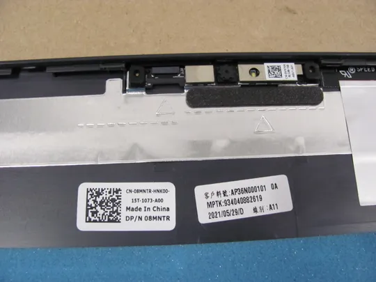 671-3 кришка матриці AP36N000101 08MNTR з WEB камерою для Dell Inspiron  G15 5510 5511 5515 оригінал Продаж