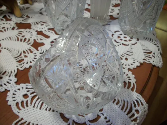 Ваза Хрустальная СССР , 1970-г , необычная форма корзинки Ціна