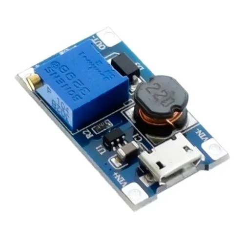 Преобразователь напряжения повышающий MT3608 2-24 на 28В, MicroUSB Ціна