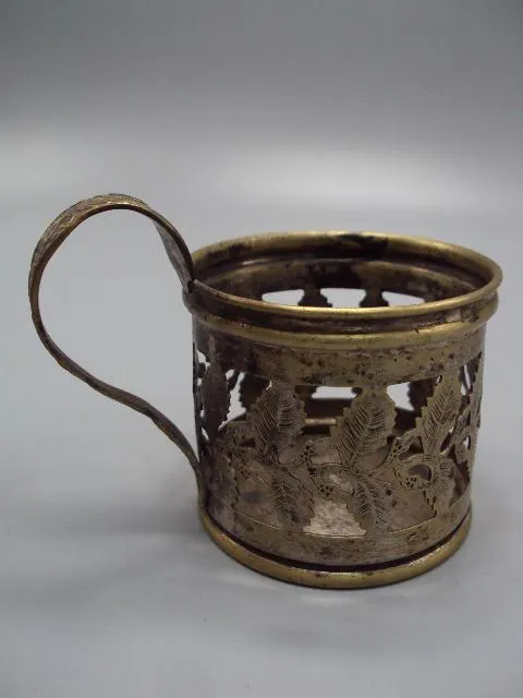 Подстаканник листья Варшава W.M.F. B.Buch Galw высота 6,7 см, диаметр 7,6 см №13657 Де купити