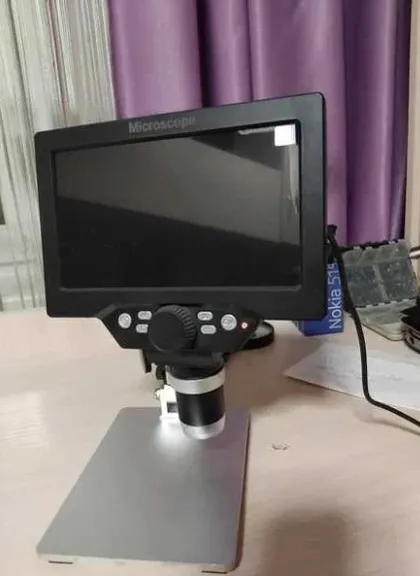 фото, Цифровой электронный микроскоп 7 дюймовый LCD