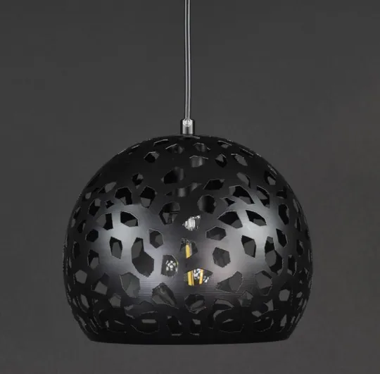 Люстра подвесная на 1 лампочку 27801 Черный 25-200х20х20 см. Продаж