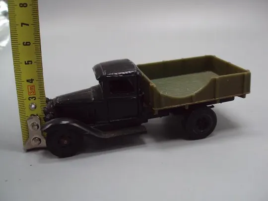 Машинка ГАЗ-АА 1:43 ссср модель автомобить детская игрушка размер 4 х12 см, вес 117,17 г №14576 Де купити