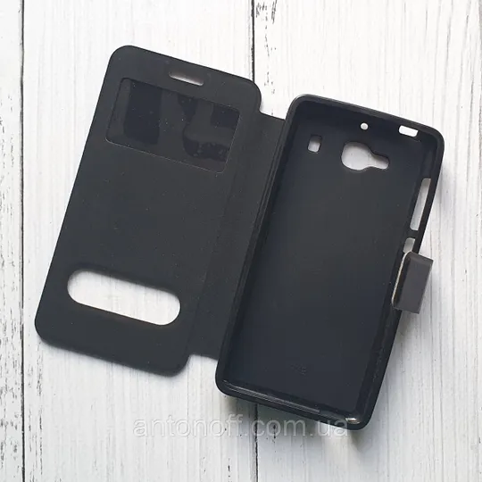 Купити Чохол-книжка Xiaomi Redmi 2 для телефона (з віконцем) Чорний