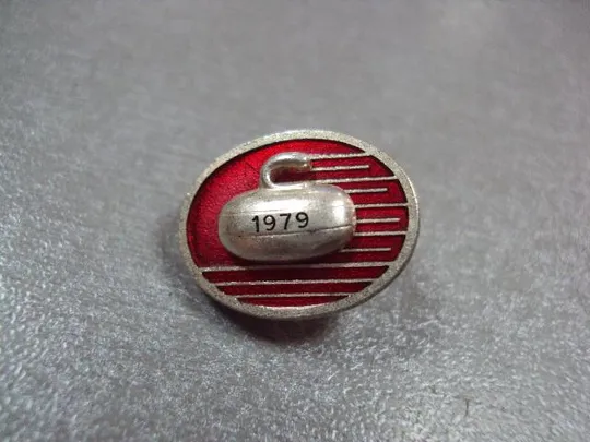 знак керлинг cc curling club 1979 1981 лот 2 шт №2867 Інтернет-аукціон