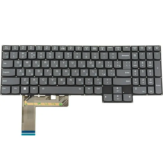 Купити Клавіатура для ноутбука LENOVO (Legion: S7-16 series), rus, black, без фрейма, підсвітка клавіш (RGB Per-key)