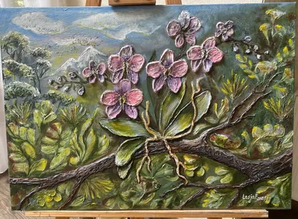 фото, Авторська картина " Дика краса" 70×50