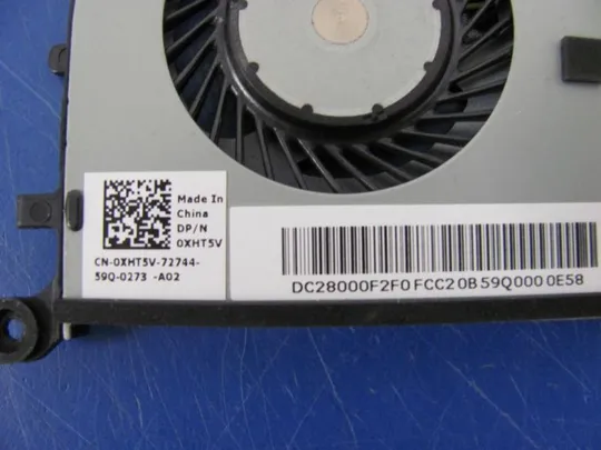 №245-25 Вентилятор (кулер, FAN) 0XHT5V DC28000F2F0 для Dell XPS 13 9350 9343 9350 9360 оригінал З аукціону