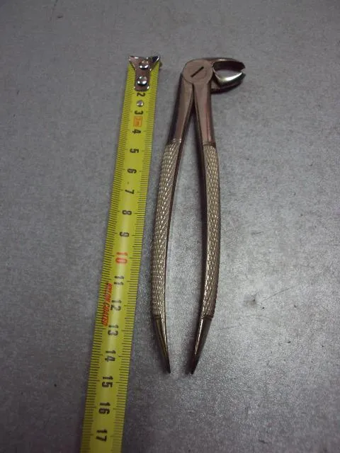 Купити Медицинский инструмент стоматологический щипцы для удаления зубов клеймо длина 14,5 см №11479