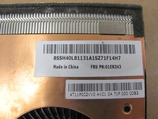 773-3 система охолодження 01EN343 AT11P002VV0 для  Lenovo ThinkPad E570  оригінал Продаж