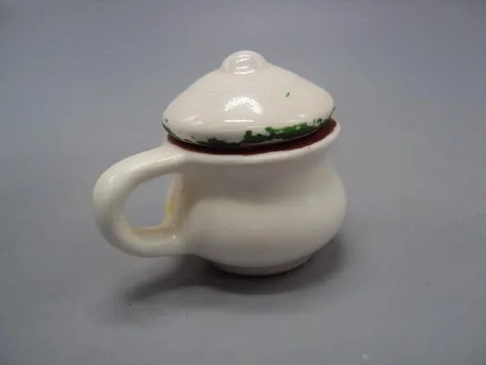 Купити Фигура керамика миниатюра Европа бокал кружка горшочек с крышкой птички цветок высота 3 см №11013