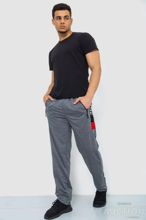 Купити Спорт штаны мужские, цвет серый, 244R41125
