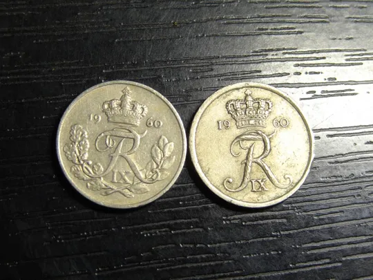 10 оре Данія 1960 (два різновиди) Ціна