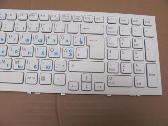 номер0955-8 клавіатура ДОНОР 9Z.N5CSW.B0G для  SONY VAIO VPC-EL, VPCEL PCG-71C11V оригінал З аукціону