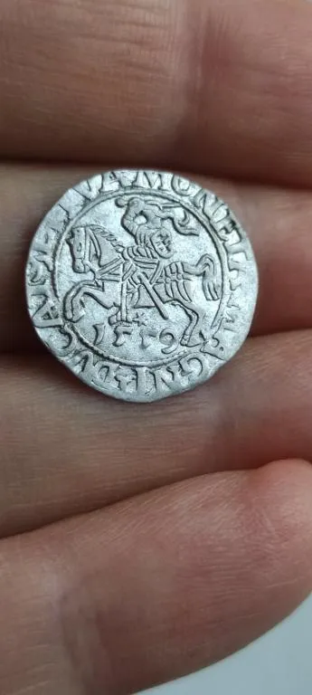 Купити Отличная монета полугрош 1559 года Литва серебро Mwg628