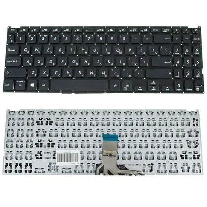 фото, Клавіатура для ноутбука ASUS (X509 series) rus, black, без фрейма