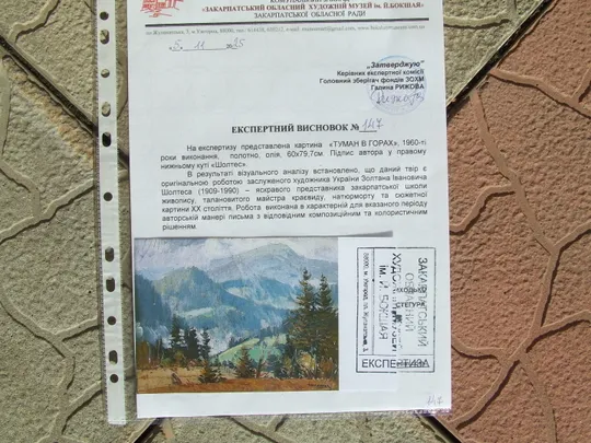 Нар.худ.Урср. Шолтес З. 1909-1990 рр. роз. 60х80 см. п.о. 1960 рр. закарпатська школа Ужгород . Характеристики