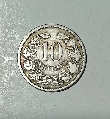 фото, Люксембург 10 сантимов 1901 год
