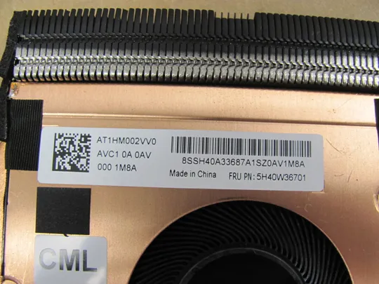 813-36 система охолодження AT1HM002VV0 5H40W36701  для Lenovo ThinkPad T14 Gen 2 оригінал Продаж