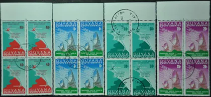фото, Гайана Антенна Карта Коммуникации Рождество 1968